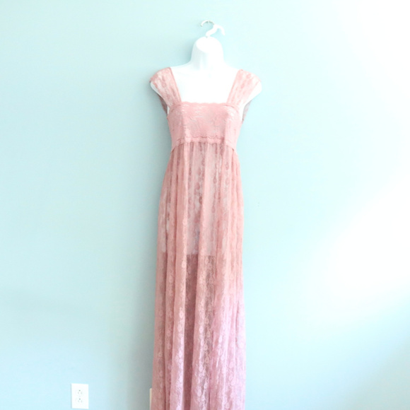 Free People Dresses & Skirts - Free People | NWOT In the Air Maxi Lace Slip Dress